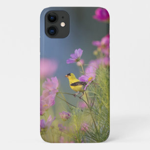 Little Yellow Bird in the Flowers iPhone 11 Case