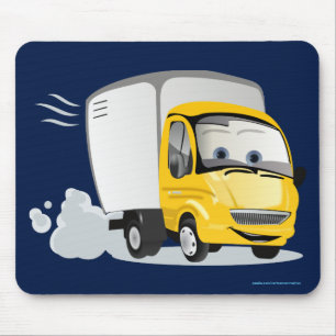 Little Yellow Cartoon Truck for Kids! Mouse Mat
