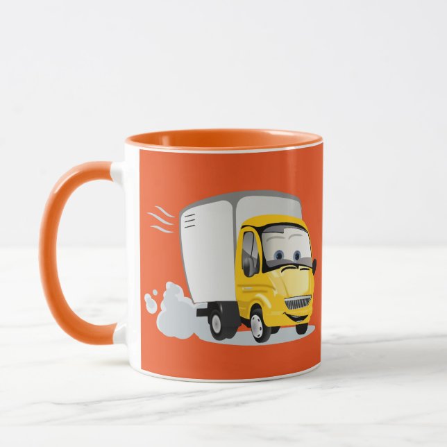 Little Yellow Cartoon Truck for Kids! Mug (Left)