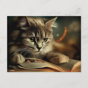 Little yellow cat postcard