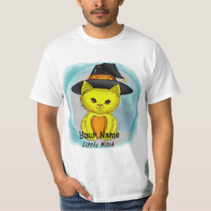 Little Yellow Cat Witch t-shirts