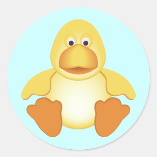 Little Yellow Duck Classic Round Sticker