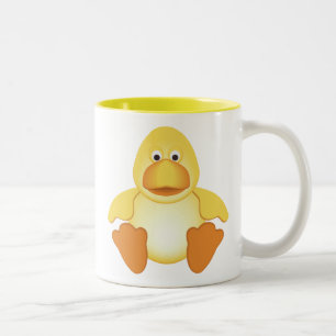 Little Yellow Duck Two-Tone Coffee Mug