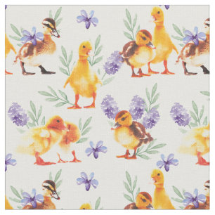 Little yellow ducks fabric