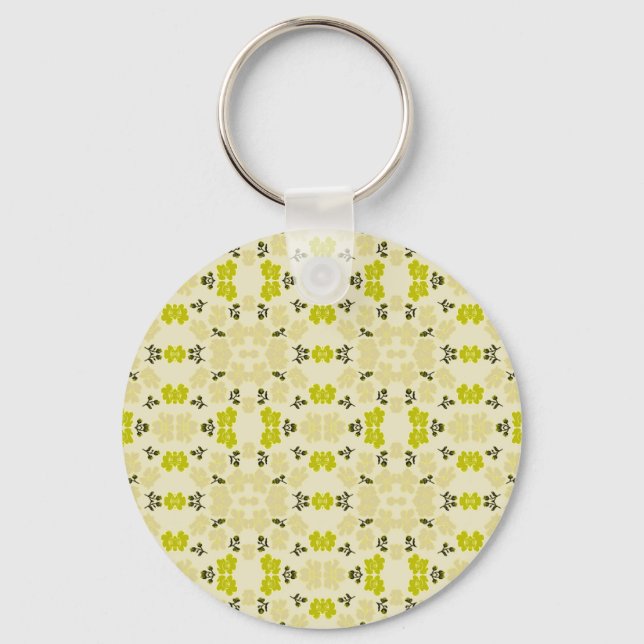 Little Yellow Roses Key Ring (Front)