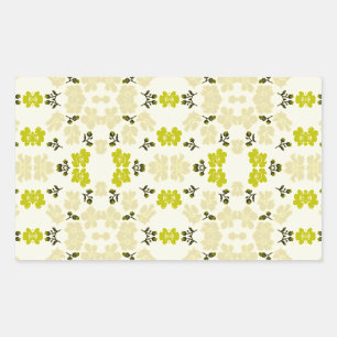Little Yellow Roses Rectangular Sticker