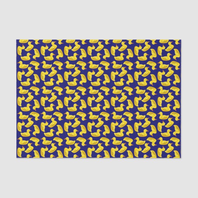 Little Yellow Rubber Ducks Wrapping Paper (Front)