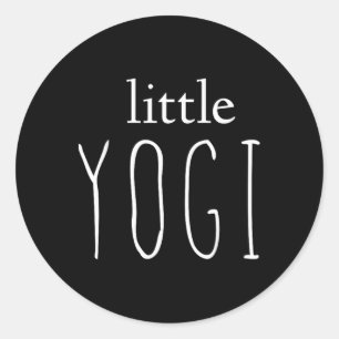 Little Yogi Toddler Child Kid Yoga Classic Round Sticker