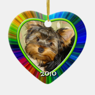 Little Yorkies First Christmas Ornament