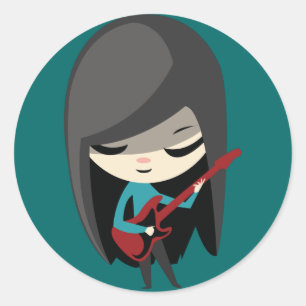 Little Z Classic Round Sticker