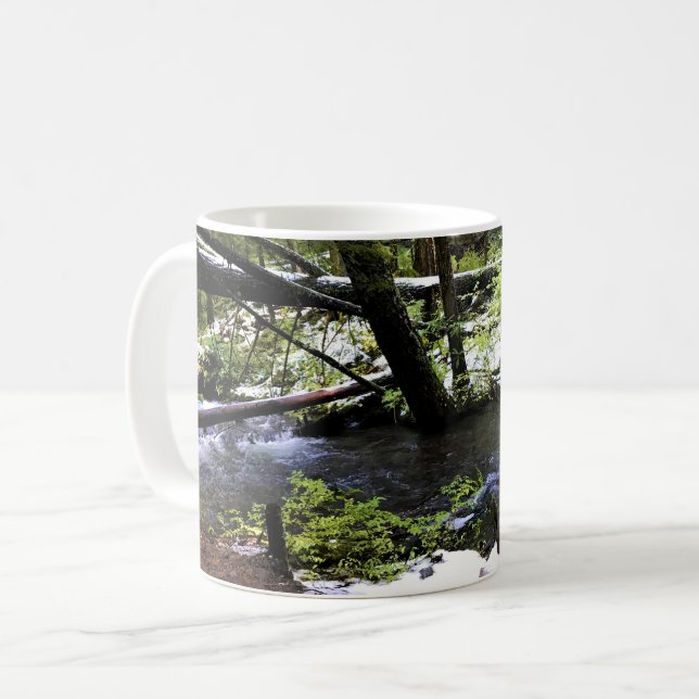 Little Zigzag River, Oregon Coffee Mug (Front Left)