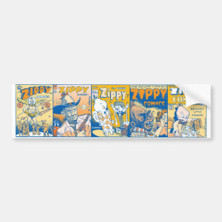 Little Zippy Comic Covers Bumper Sticker