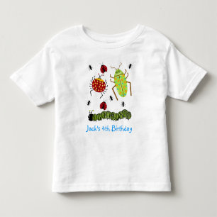 Littlebeane Bugs Insects  Ladybug Ant Caterpillar Toddler T-Shirt