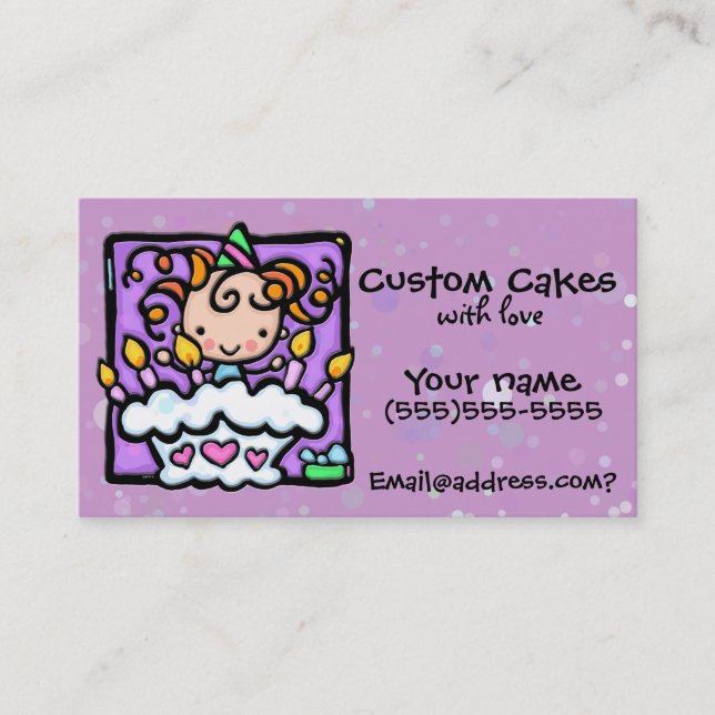 LITTLEGIRLIE Cake decorating Custom card (Front)