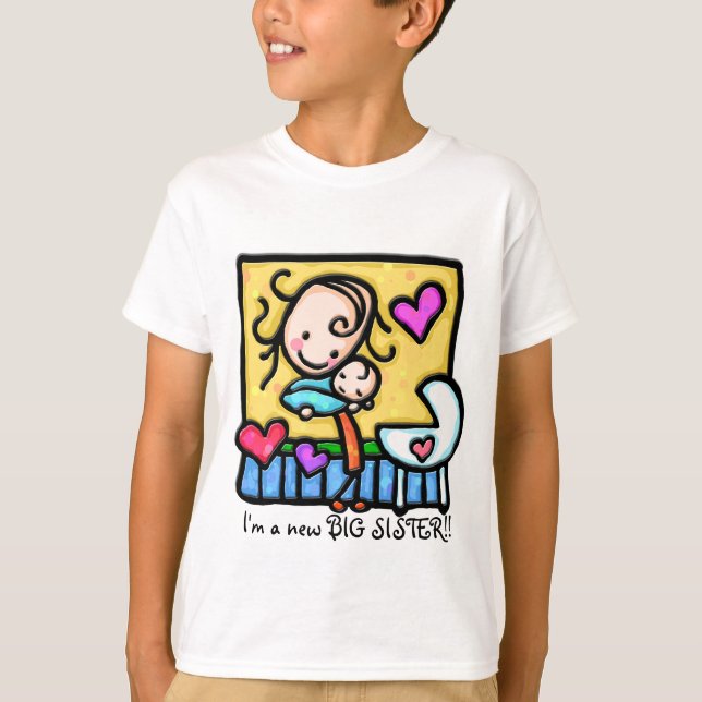 LittleGirlie loves her baby! T-Shirt (Front)