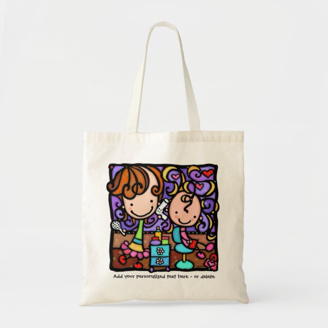 LittleGirlie plays Hair Salon TOTE Bag (Front)