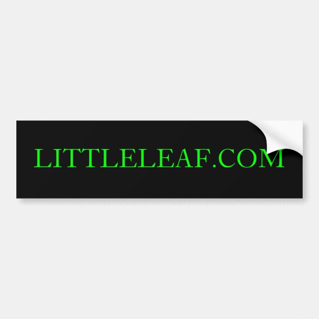 LITTLELEAF.COM Bumper Sticker (Front)