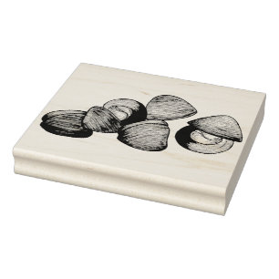 Littleneck Clams Seafood Clambake Clam Digging Rubber Stamp