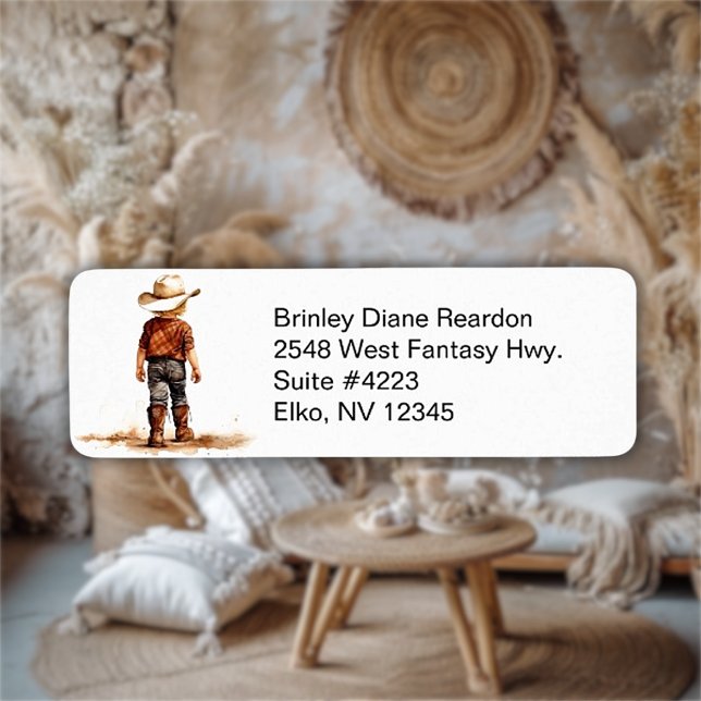 Littlest Cowgirl Return Address Label (Creator Uploaded)