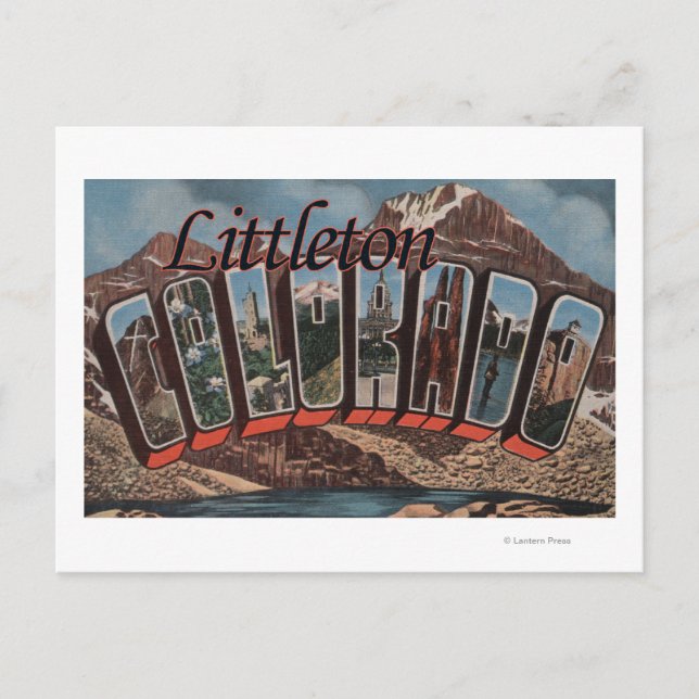 Littleton, Colorado - Large Letter Scenes Postcard (Front)