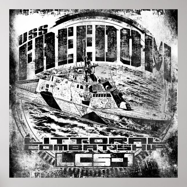 Littoral combat ship Freedom Poster (Front)