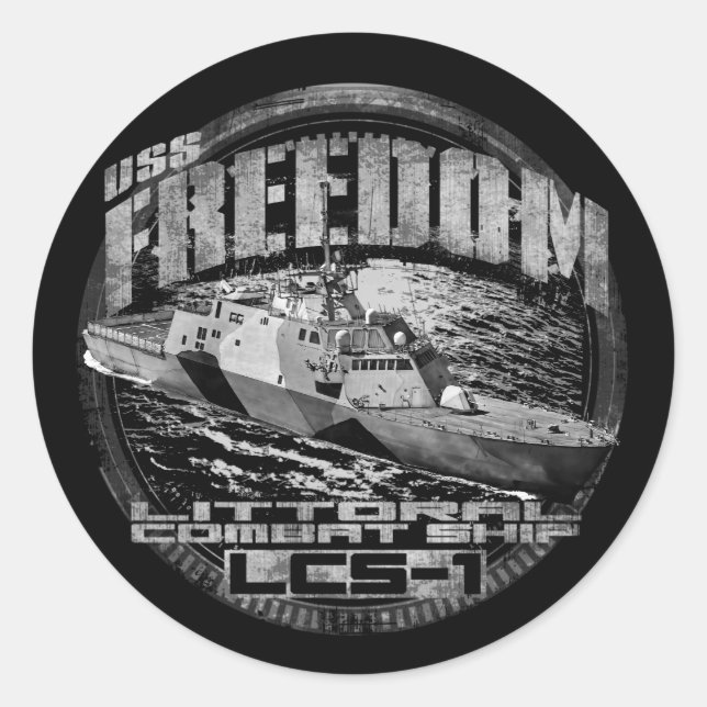 Littoral combat ship Freedom Sticker (Front)