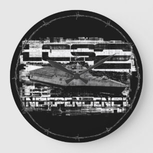 Littoral combat ship Independence Acrylic Wall Cl Large Clock