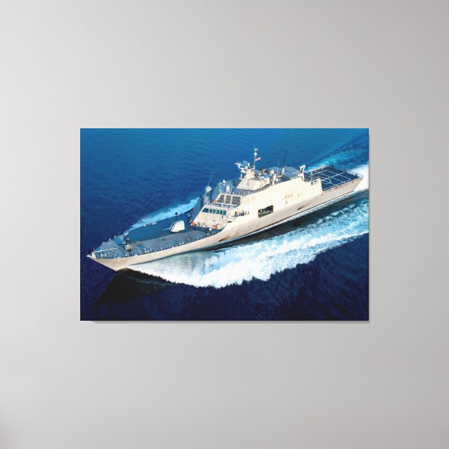 LITTORAL COMBAT SHIP – LCS-13 32x48 Canvas Print (Front)
