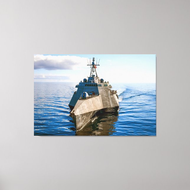 LITTORAL COMBAT SHIP – LCS-16 32x48 Canvas Print (Front)