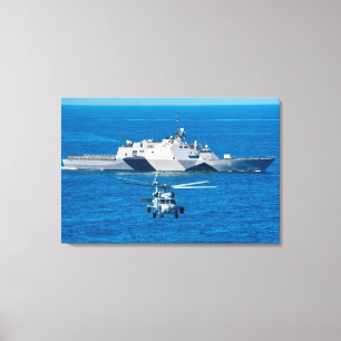 LITTORAL COMBAT SHIP – LCS-1 24x36 Canvas Print
