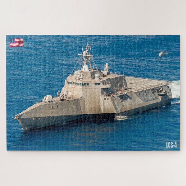 LITTORAL COMBAT SHIP – LCS-4 (20x30 INCH) Jigsaw Puzzle (Horizontal)