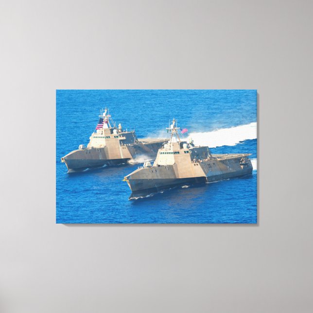 LITTORAL COMBAT SHIP – LCS-4 24x36 Canvas Print (Front)