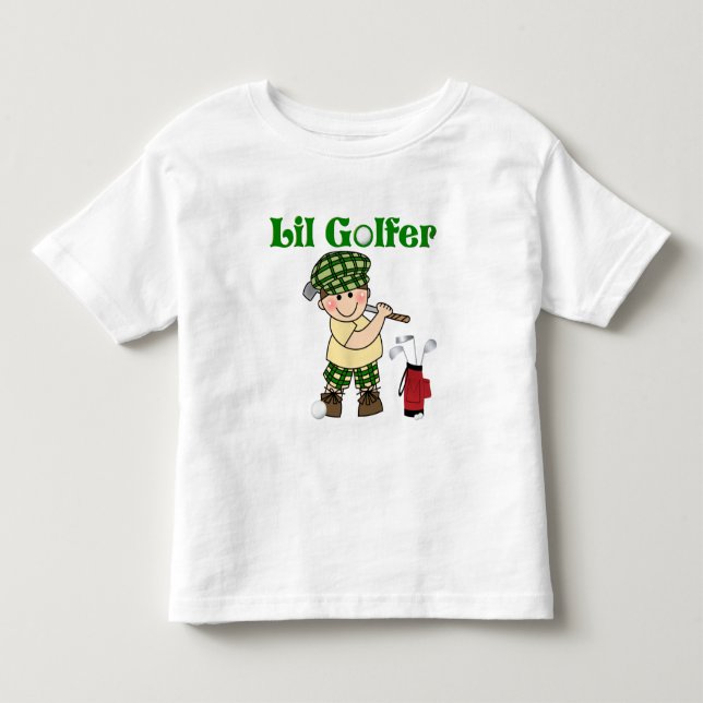 Litttle Golfer Toddler T-Shirt (Front)