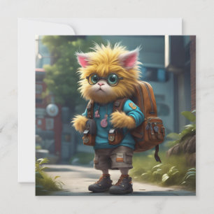 Litttle Monster AI Fantasy Digital Art Print