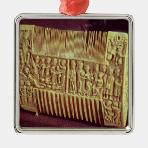 Liturgical comb, School of St.Albans, c.1120 Metal Tree Decoration