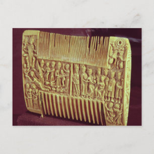 Liturgical comb, School of St.Albans, c.1120 Postcard