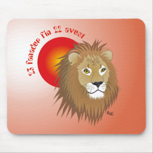 Liun 23 fanadur fin 22 avust Mauspad Mouse Mat