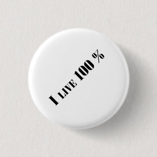 Live 3 Cm Round Badge