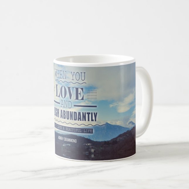 Live A Beautiful Life Coffee Mug (Front Right)