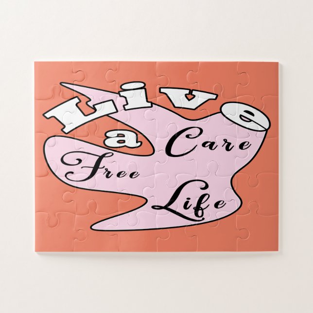 Live a care free life  jigsaw puzzle (Horizontal)