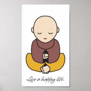 Live a happy life poster