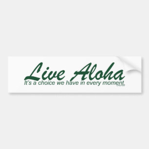 Live Aloha Landscape Design Bumper Sticker