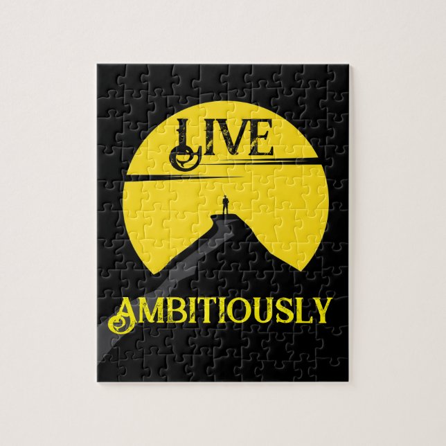 Live Ambitiously Jigsaw Puzzle (Vertical)