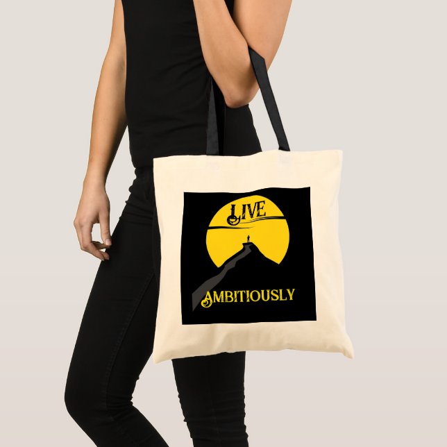 Live Ambitiously Tote Bag (Front (Product))