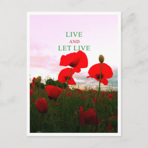 Live and let live postcard