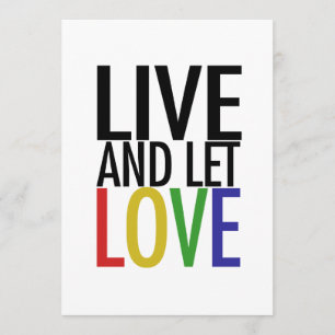 Live and let LOVE Invitation