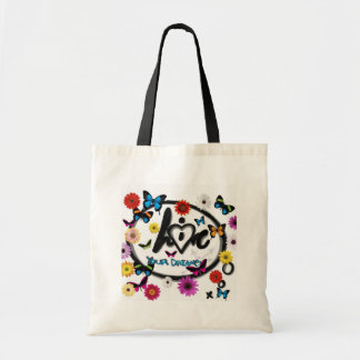 Live and Love Your Dreams Tote Bag