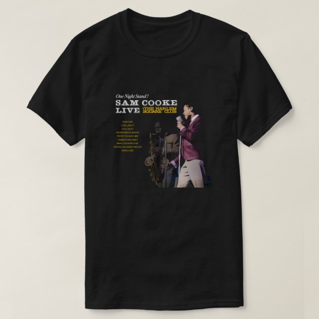 Live at Harlem Square - Sam Cooke T-Shirt (Design Front)