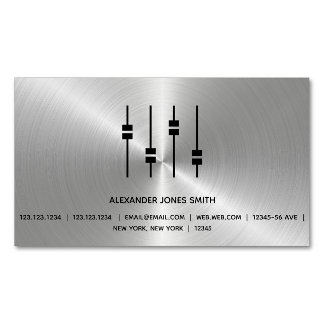 Live Audio Magnetic Business Card (Front)