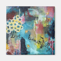 Live Beautifully Magnet